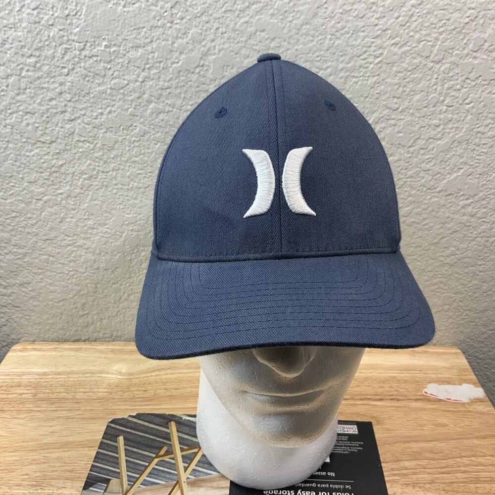 HURLEY Flexfit Navy Cap White Logo Sm/Med Outdoor Golfer